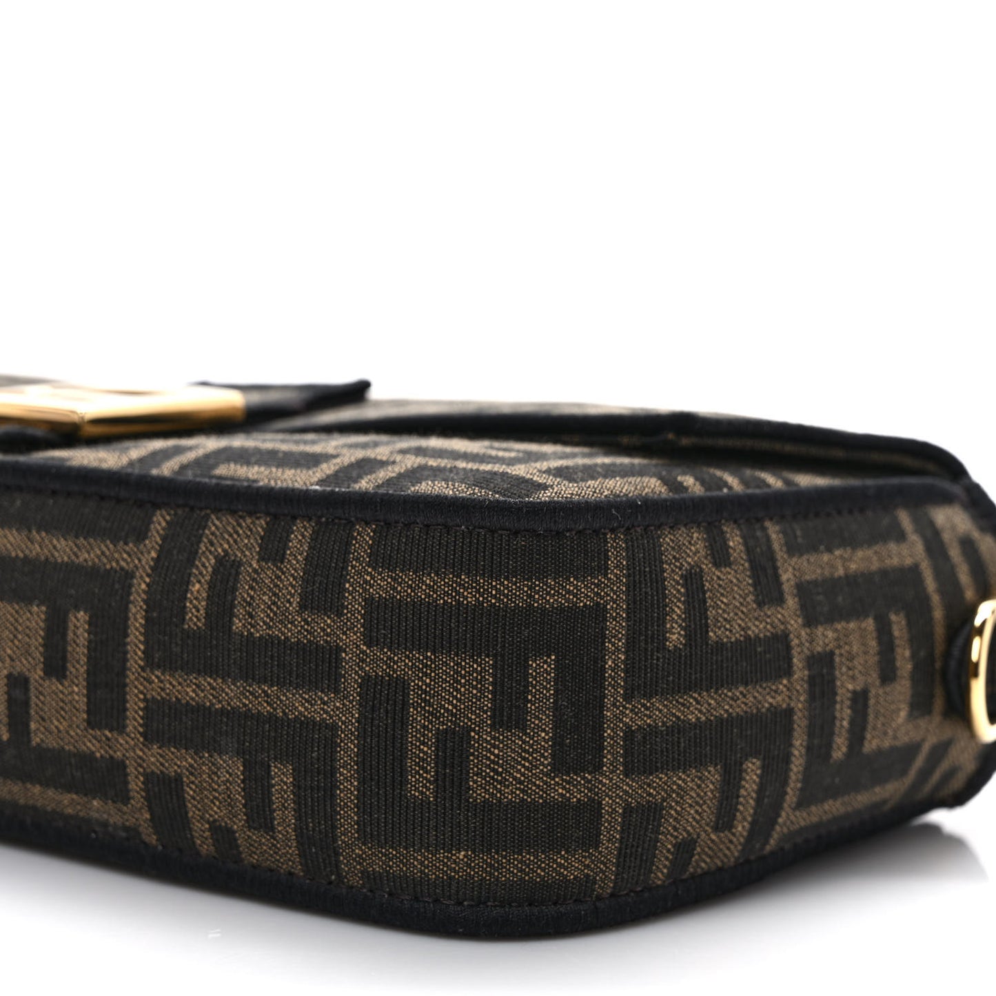 Fabric Jacquard FF 1974 Medium Baguette Tobacco Moro Black