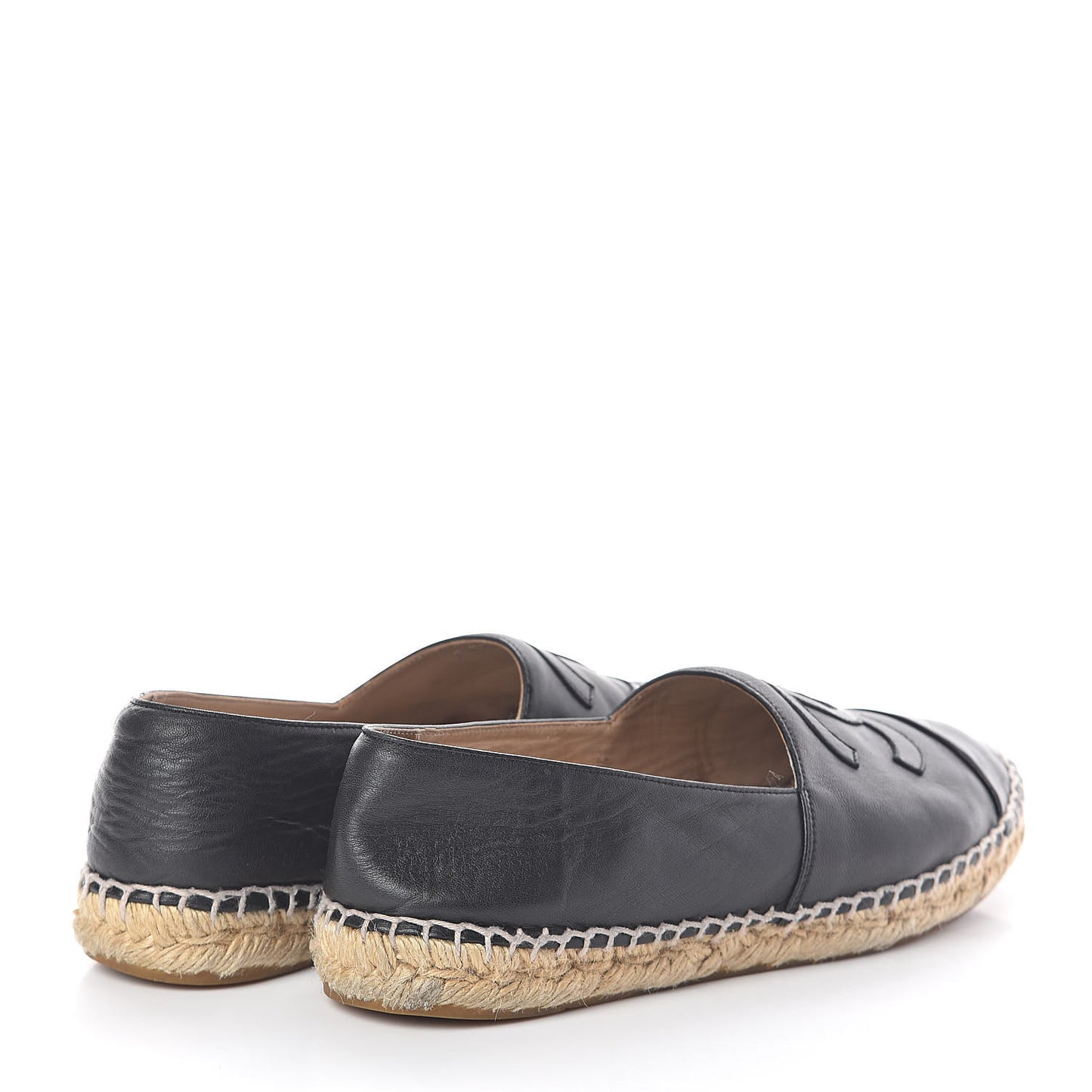 Lambskin CC Espadrilles 39 Black
