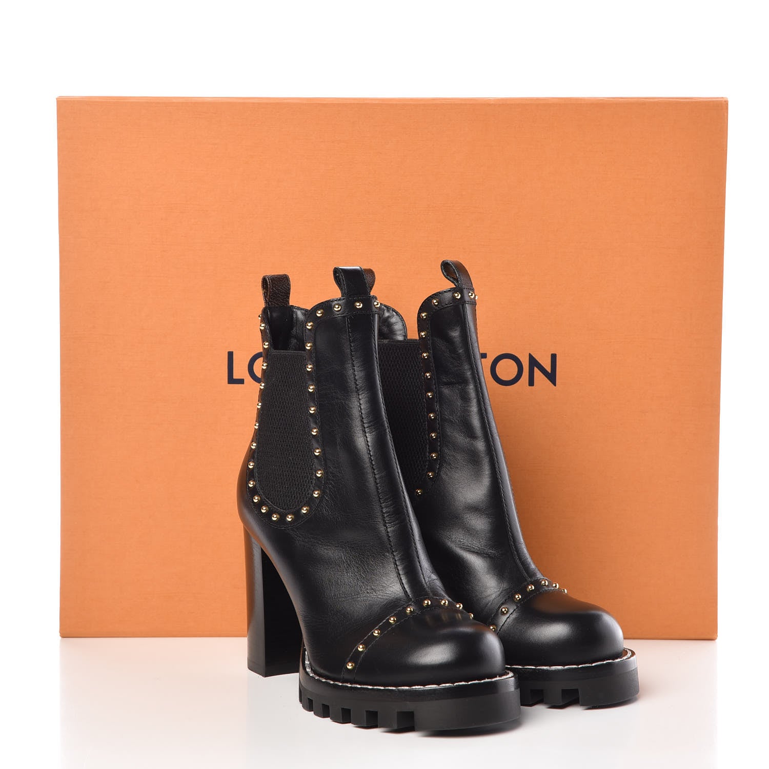 Louis Vuitton Calfskin Rockabilly Chelsea Ankle Boots 36 Black 10 of 10