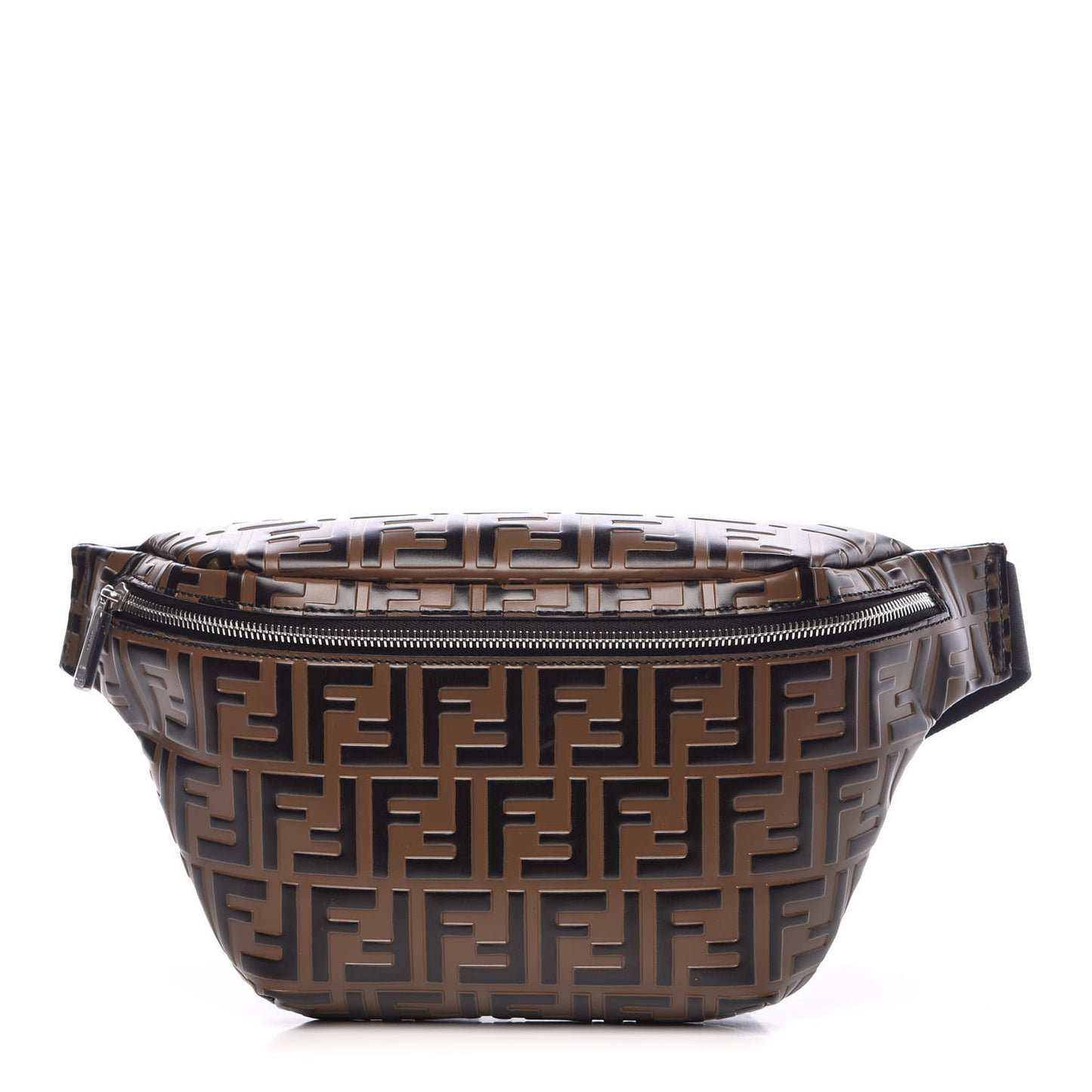 Vitello Century Bi-Color FF 1974 Embossed Belt Bag Maya Black