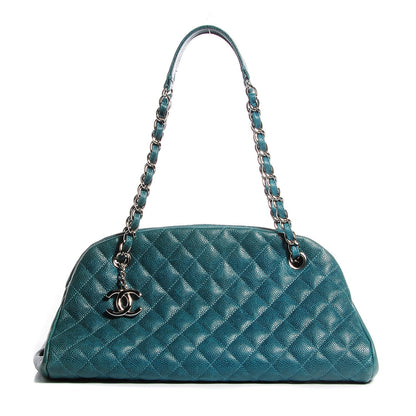 Chanel Caviar Quilted Medium Just Mademoiselle Turquoise 1 of 8