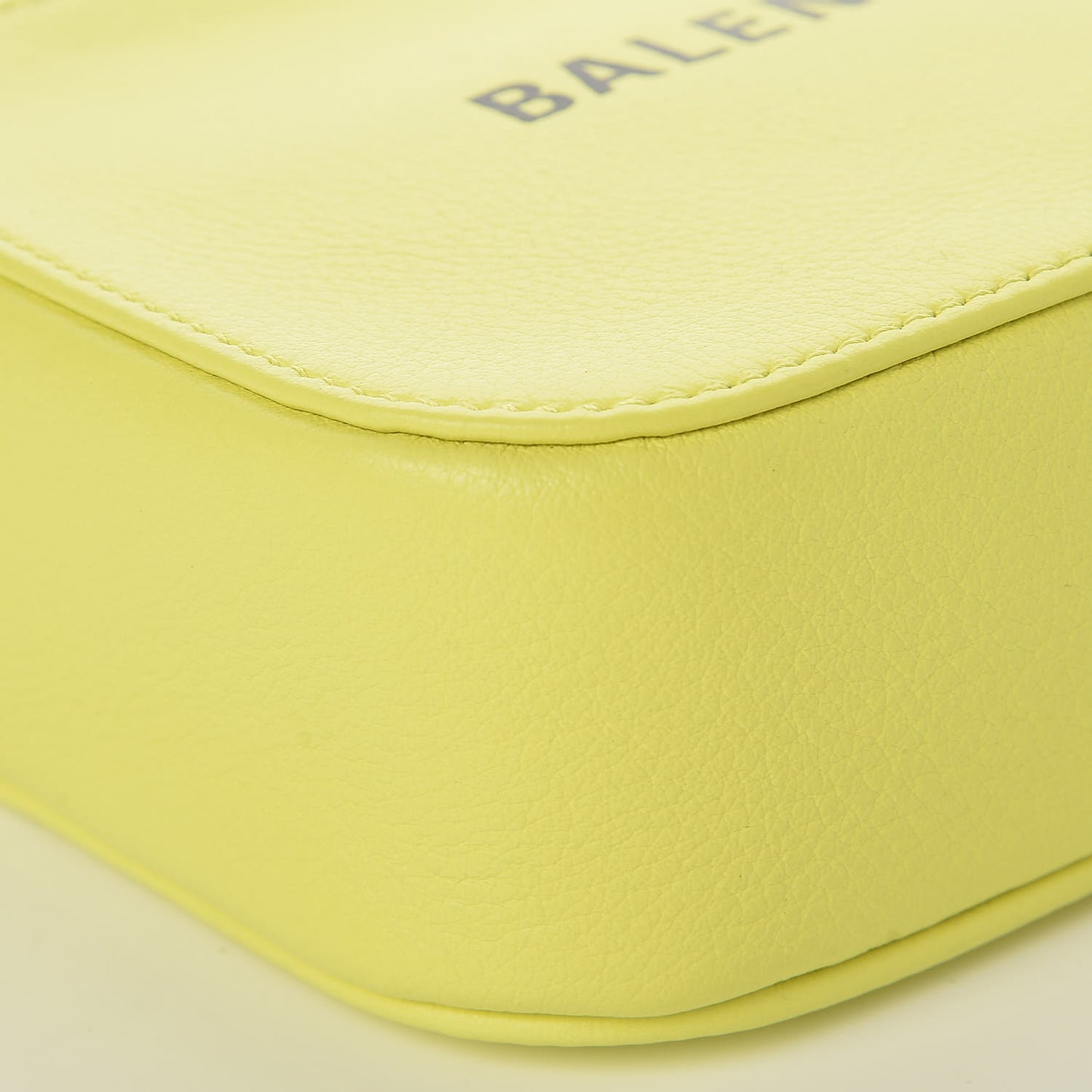 Calfskin Logo XS Everyday Camera Bag Acid Green Black