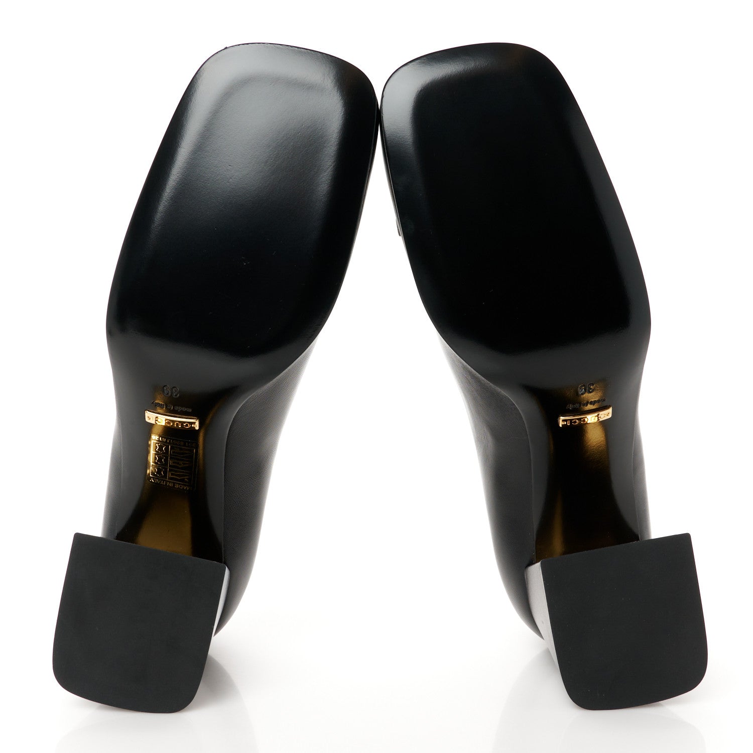 Gucci Malaga Kid Horsebit 75mm Pumps 39 Black 6 of 11