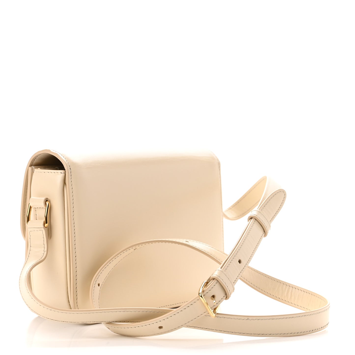Shiny Calfskin Small Triomphe Vanilla