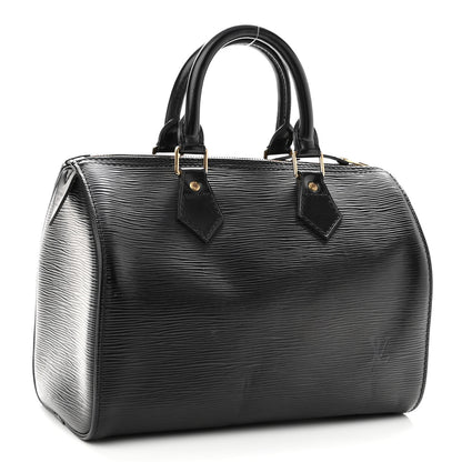 Louis Vuitton Epi Speedy 25 Black 3 of 10