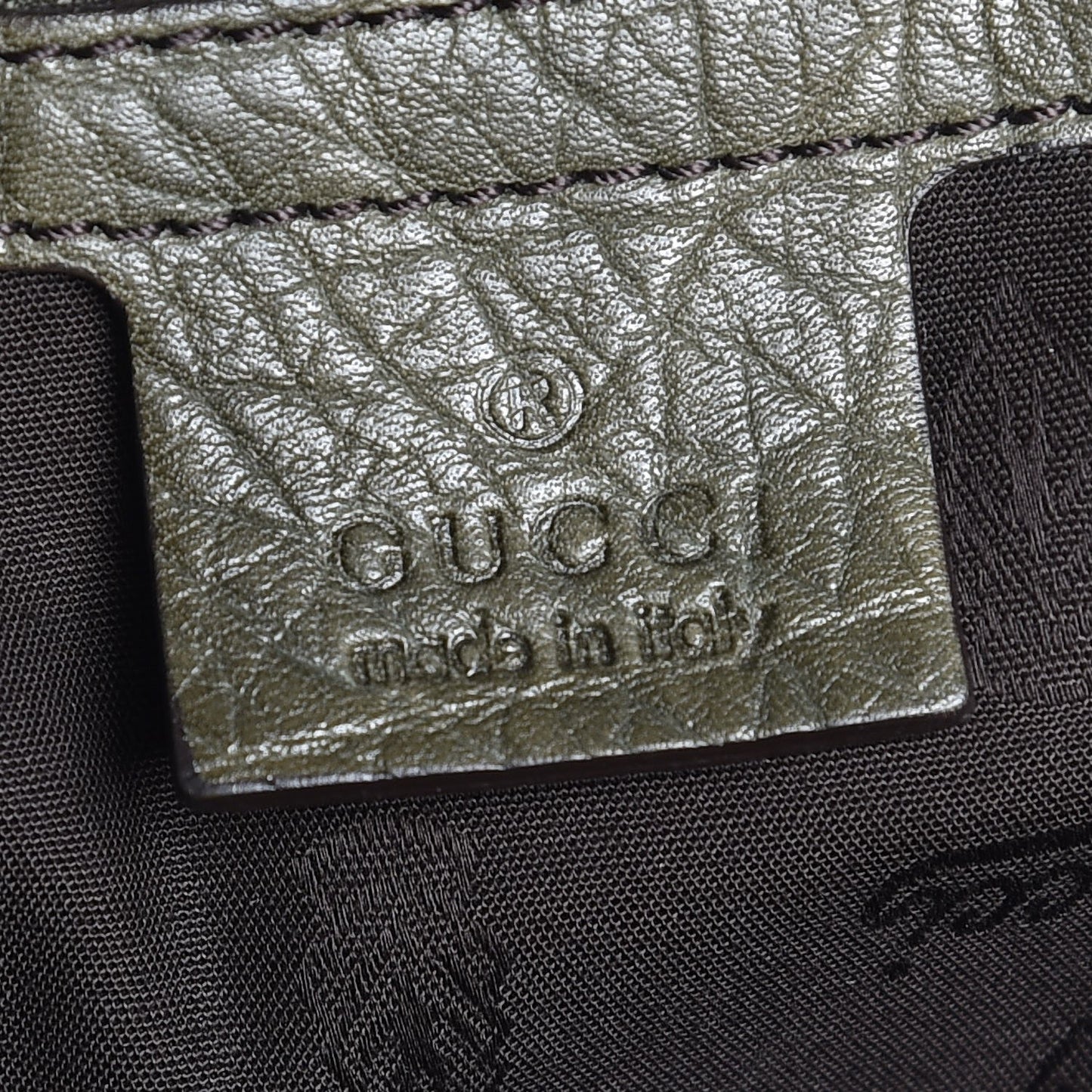 Monogram Medium Bamboo Bar Tote Olive