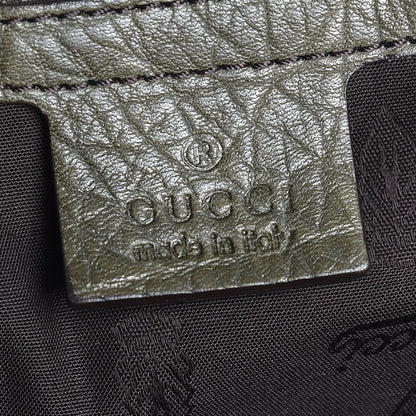 Gucci Monogram Medium Bamboo Bar Tote Olive 6 of 7