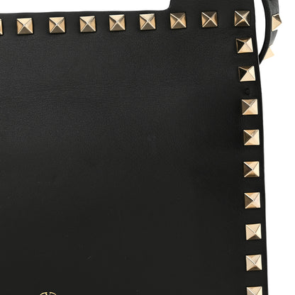 Valentino Garavani Calfskin Rockstud Crossbody Messenger Bag Black 13 of 13