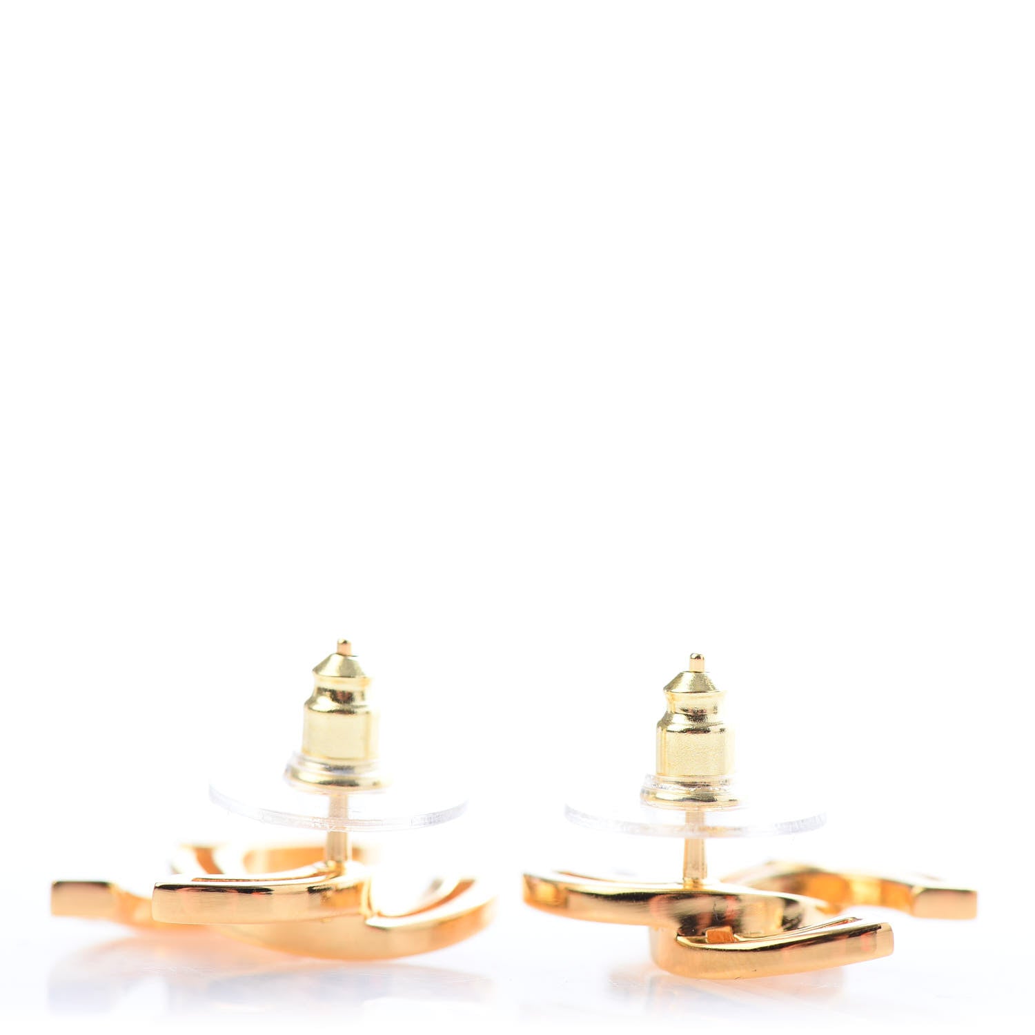Chanel Metal Obazine CC Earrings Gold 3 of 5