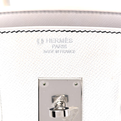 Hermes Epsom Horseshoe Birkin 35 White 6 of 16
