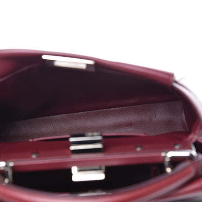 Fendi Nappa Mini Peekaboo Iconic Satchel Bordeaux 8 of 10