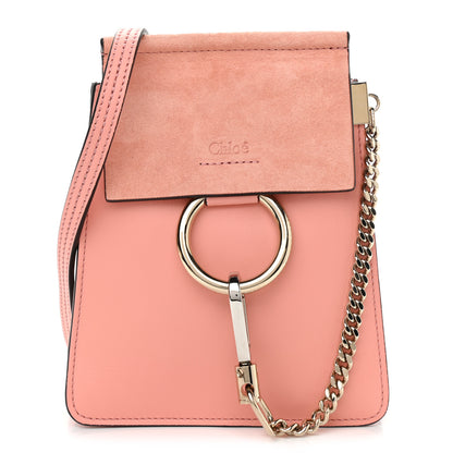 Chloe Suede Calfskin Mini Faye Bracelet Bag Ideal Blush 1 of 11