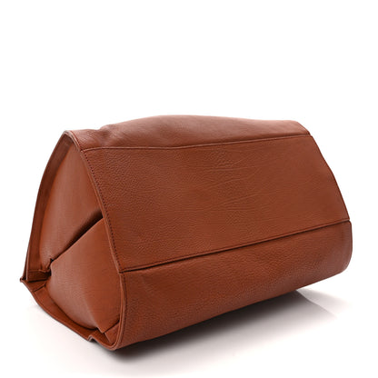 Balenciaga Grained Calfskin M Tube Round Tote Brown 3 of 7