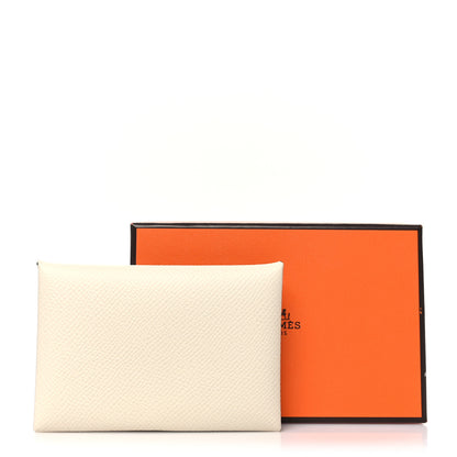 Hermes Epsom Verso Calvi Card Case Nata Sesame 12 of 12