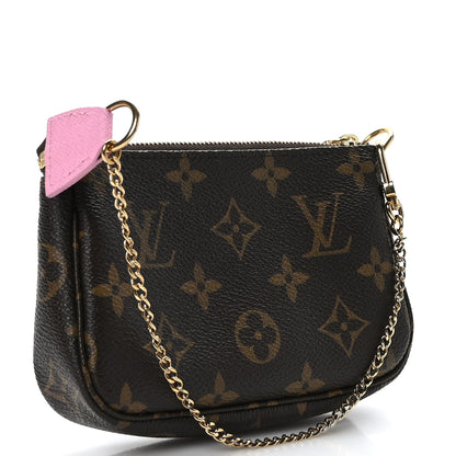 Louis Vuitton Monogram 2022 Christmas Animation Paris Mini Pochette Accessories Pink 3 of 9