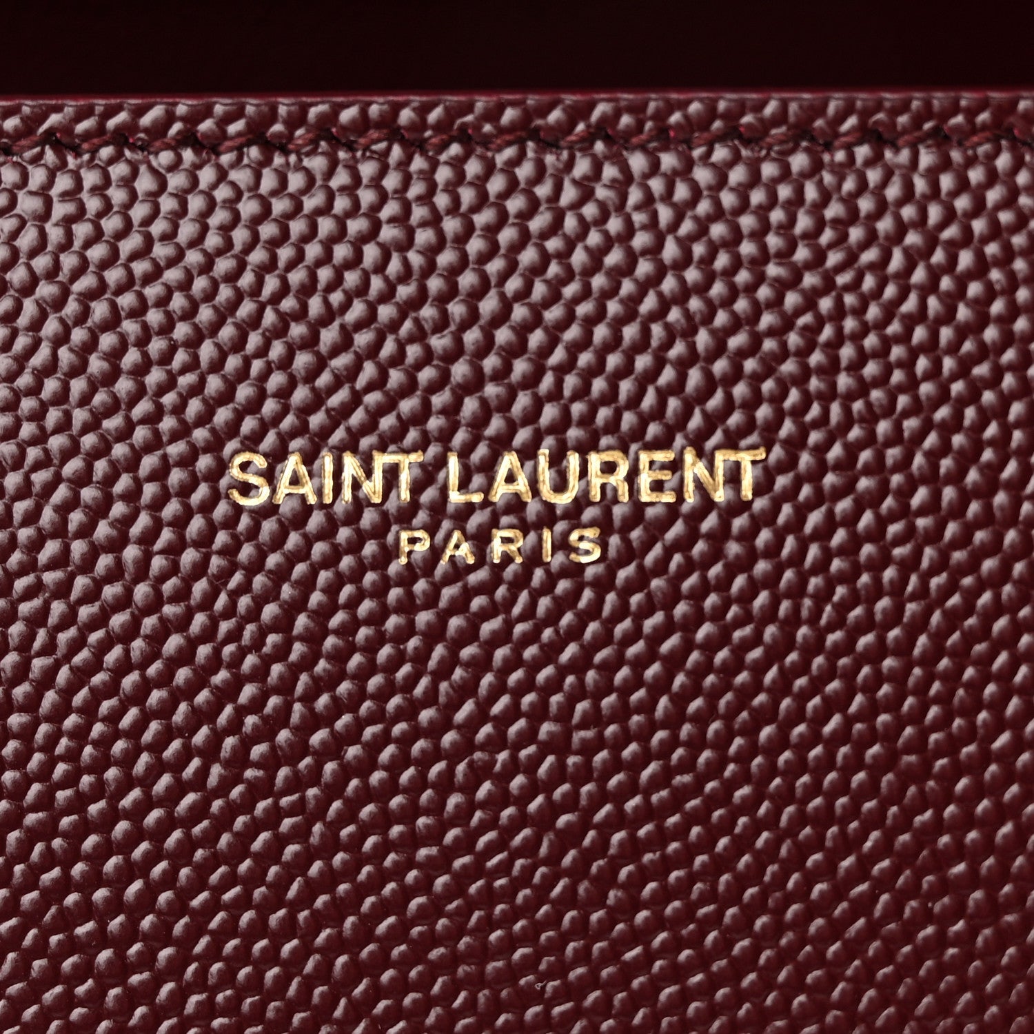 Saint Laurent Grain de Poudre Medium Classic Monogram Cassandra Top Handle Rouge Legion 6 of 14
