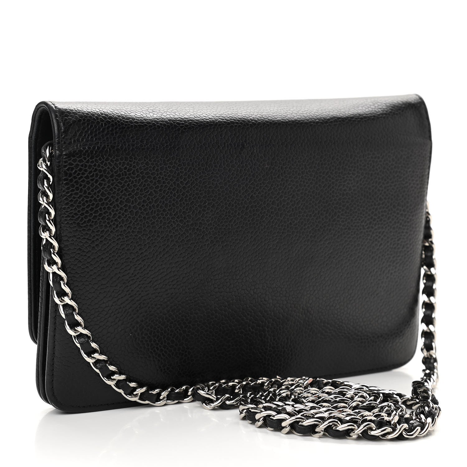 Chanel Caviar Timeless CC Wallet On Chain WOC Black 3 of 10