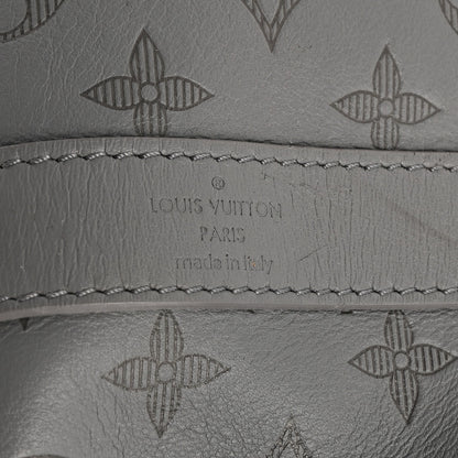 Louis Vuitton Calfskin Monogram Shadow Keepall Bandouliere 50 Anthracite Gray 5 of 8