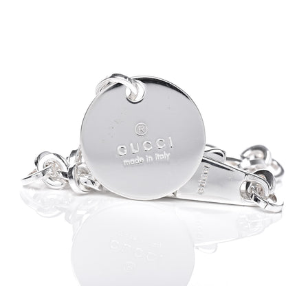 Gucci Sterling Silver Link Round Charm Bracelet 6 of 6