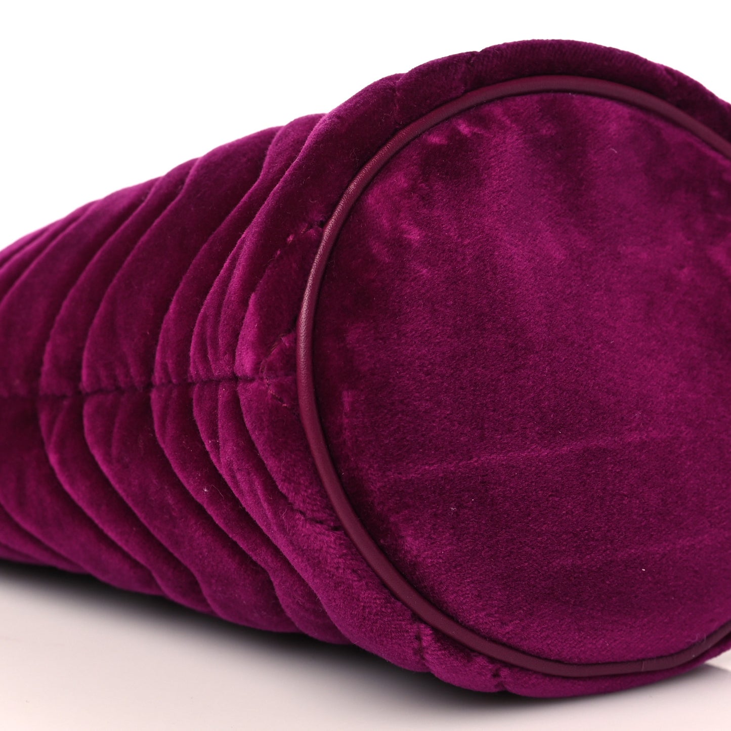 Velvet Matelasse Mini GG Marmont 2.0 Bucket Bag Fuchsia Violet Cyclamen