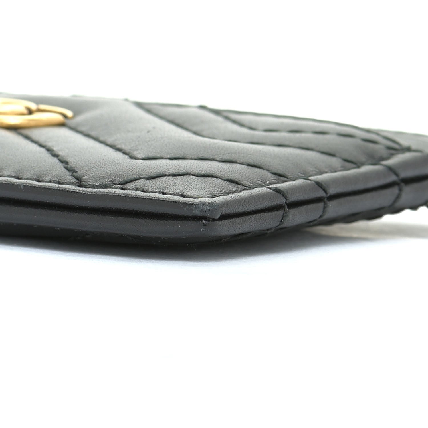 Gucci Calfskin Matelasse GG Marmont Card Holder Black 8 of 10