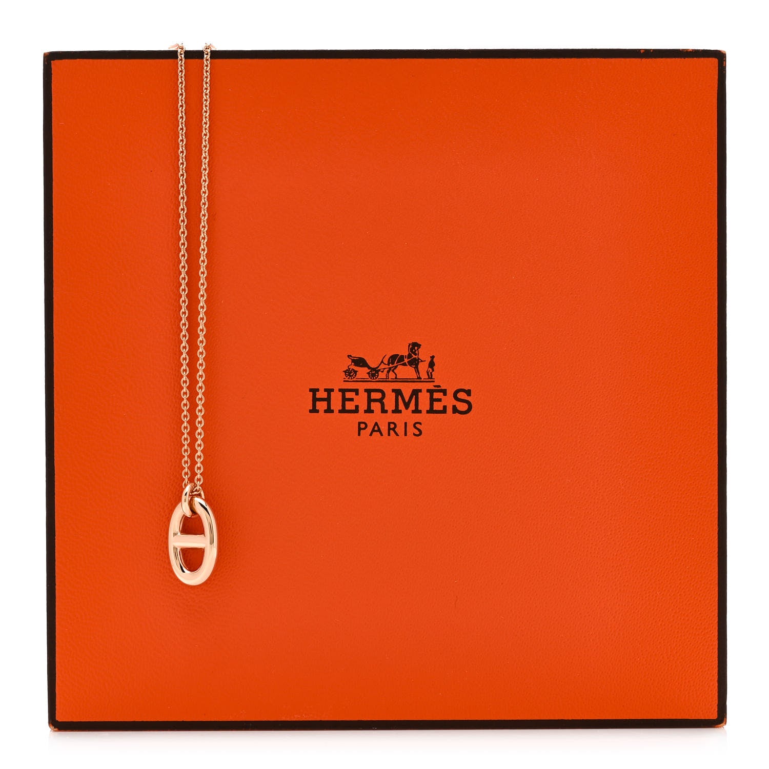 Hermes 18K Rose Gold PM Farandole Pendant Necklace 5 of 5