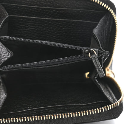 Gucci Pebbled Calfskin Small Soho Zip Around Wallet Black 5 of 7