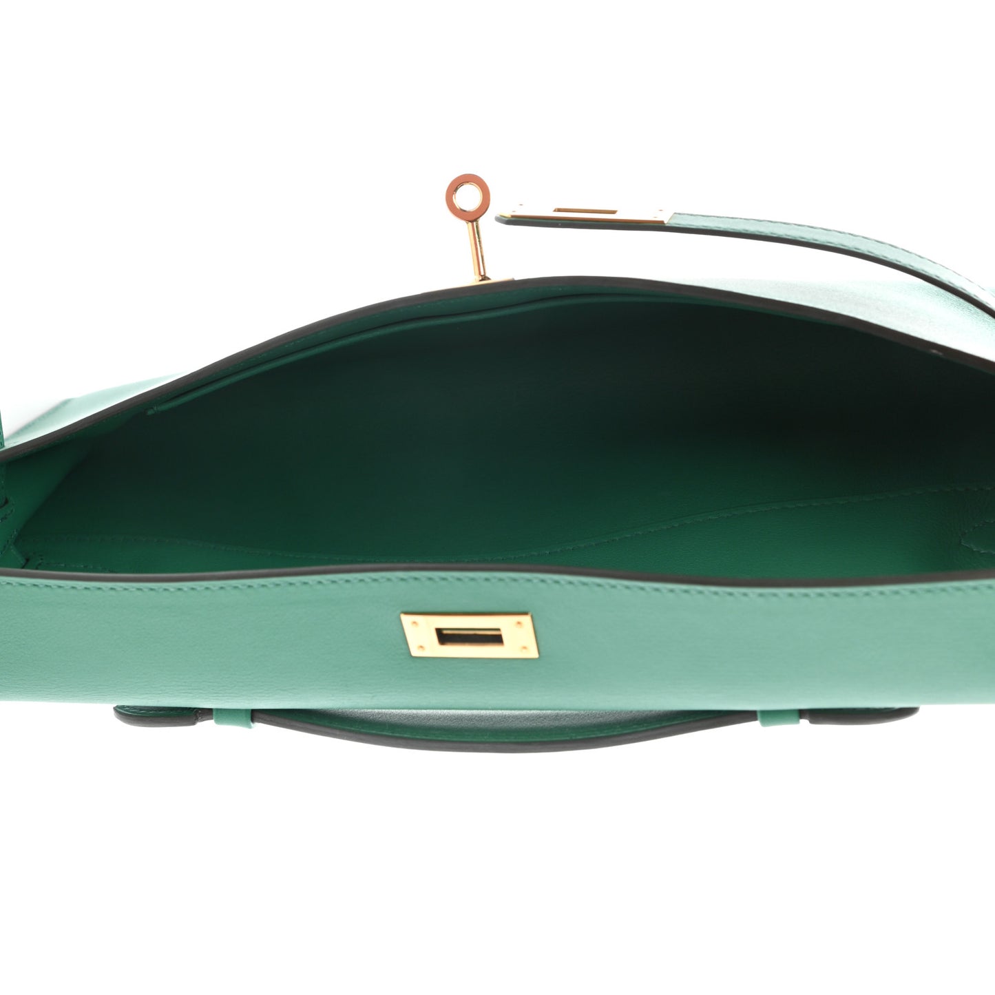 Swift Kelly Cut Clutch Pochette Vert Vertigo