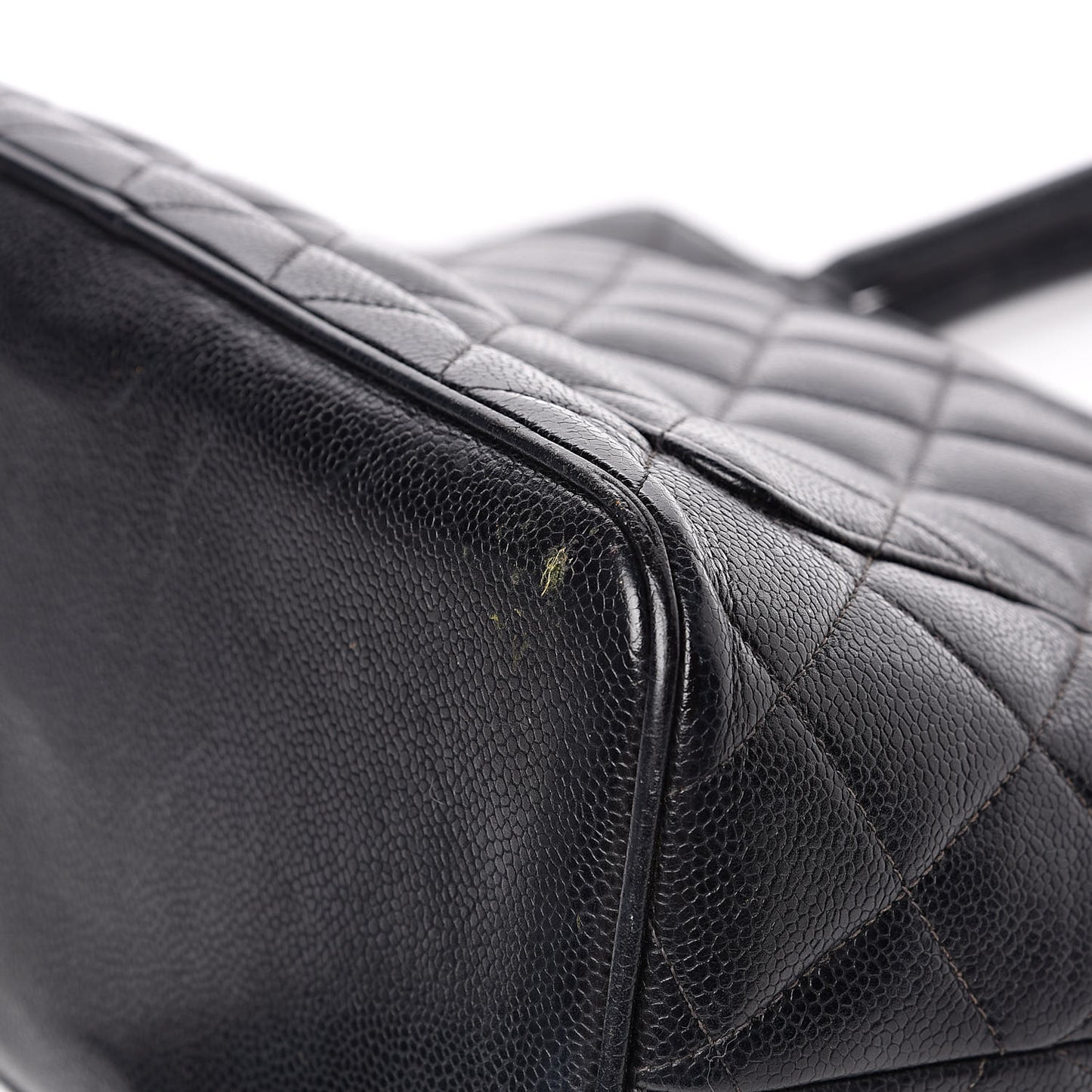 Caviar Quilted Medallion Tote Black