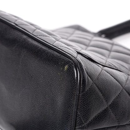 Chanel Caviar Quilted Medallion Tote Black 14 of 16