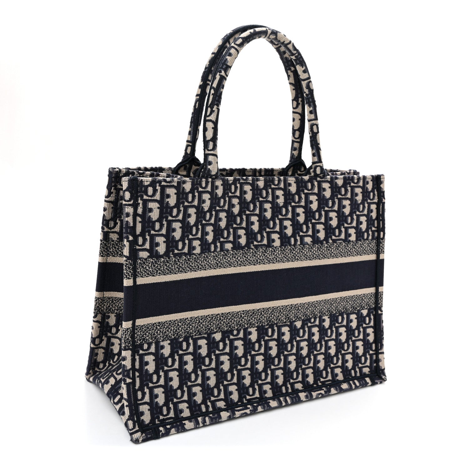 Christian Dior Oblique Medium Book Tote Blue Multicolor 3 of 12