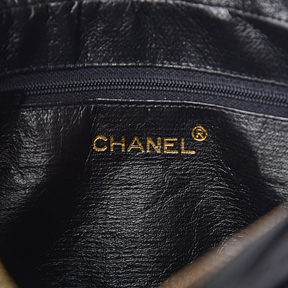 Chanel Lambskin Quilted Tassel Camera Case Pouch Black 6 of 15