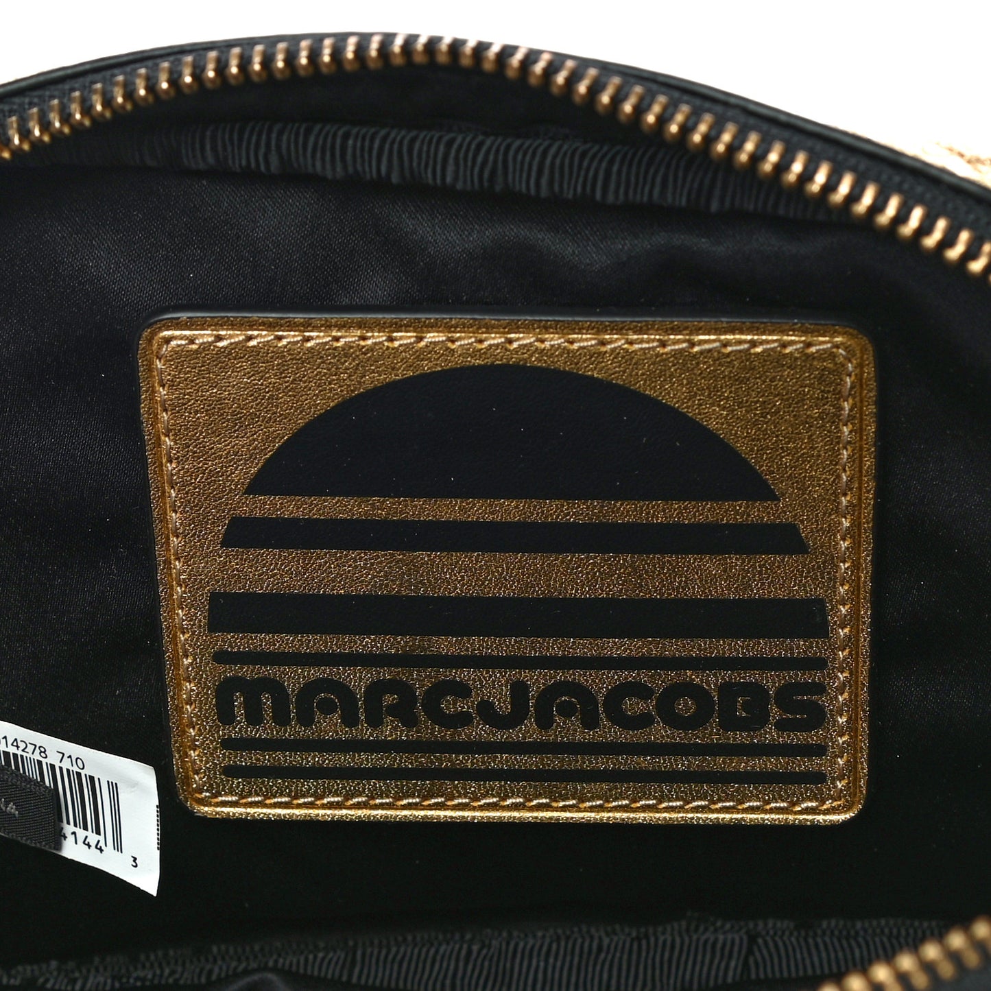 Metallic Calfskin Belt Bag Gold