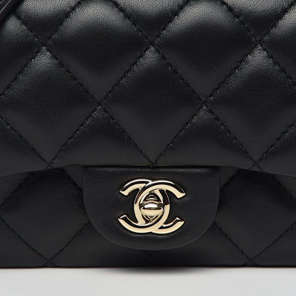 Chanel Lambskin Quilted Mini My Precious Flap Black 10 of 11