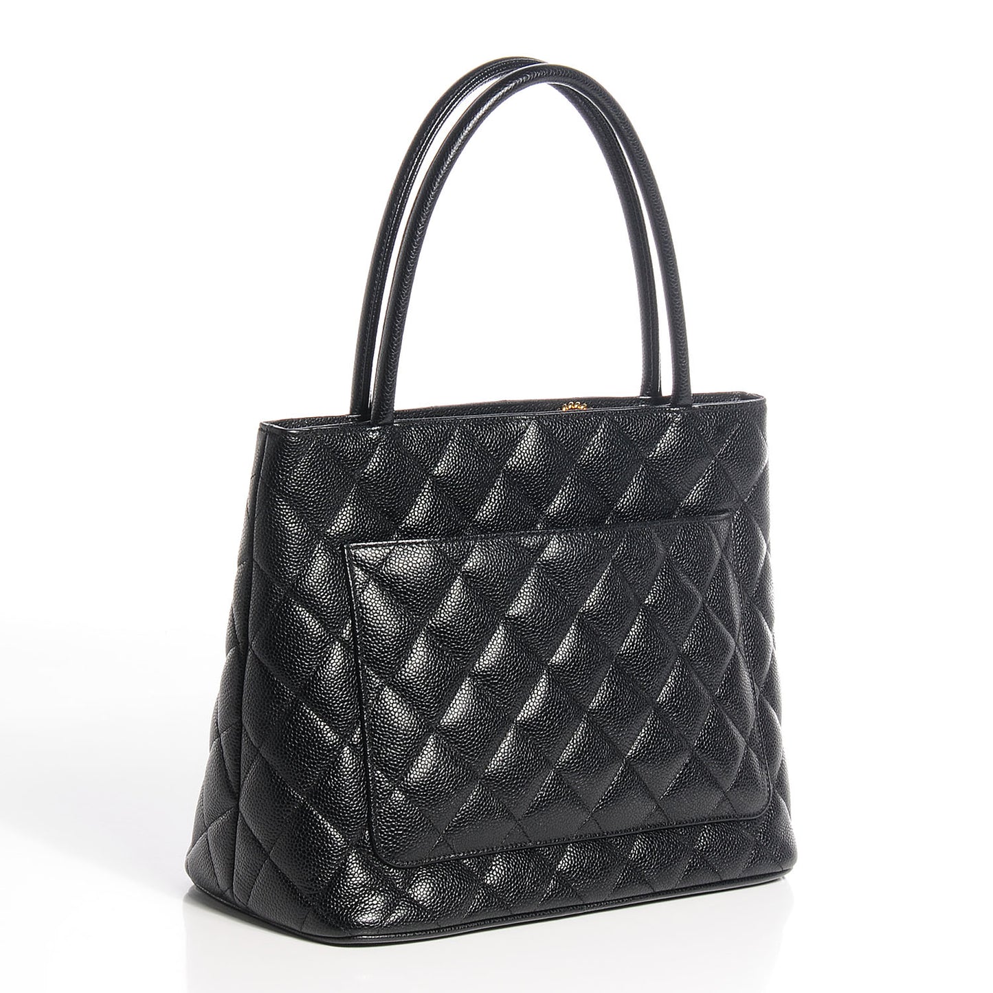 Caviar Medallion Tote Black