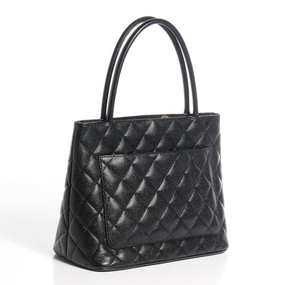 Chanel Caviar Medallion Tote Black 3 of 8