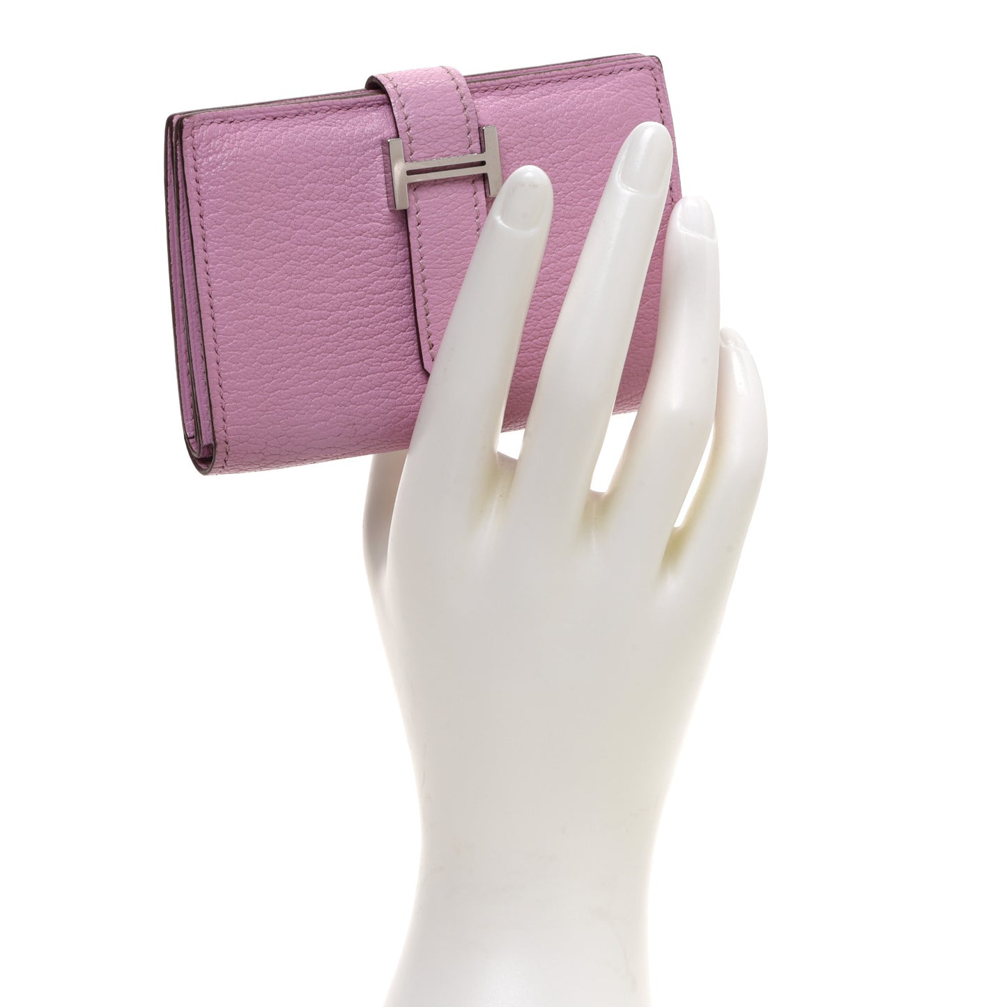 Chevre Mysore Mini Bearn Wallet Mauve Sylvestre