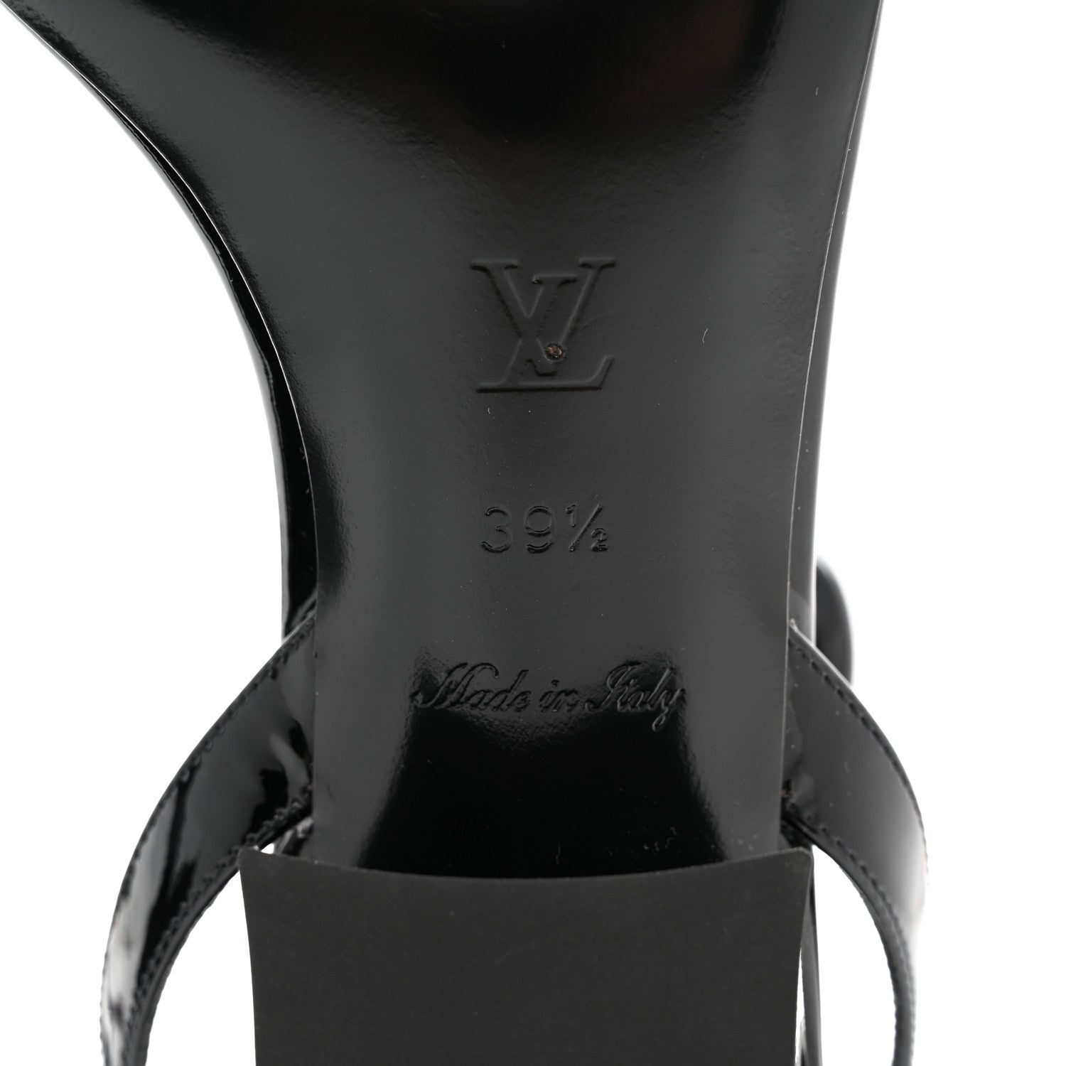 Louis Vuitton Patent Monogram Vedette Mule Sandals 39.5 Black 8 of 8