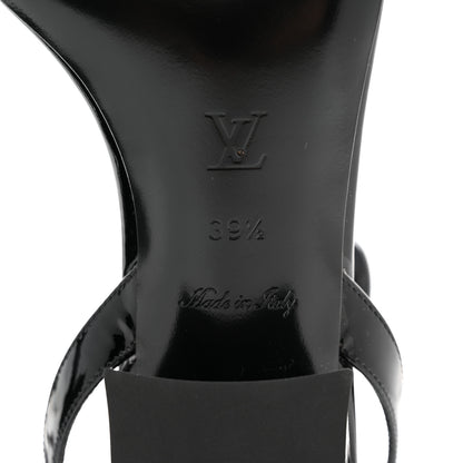 Louis Vuitton Patent Monogram Vedette Mule Sandals 39.5 Black 8 of 8