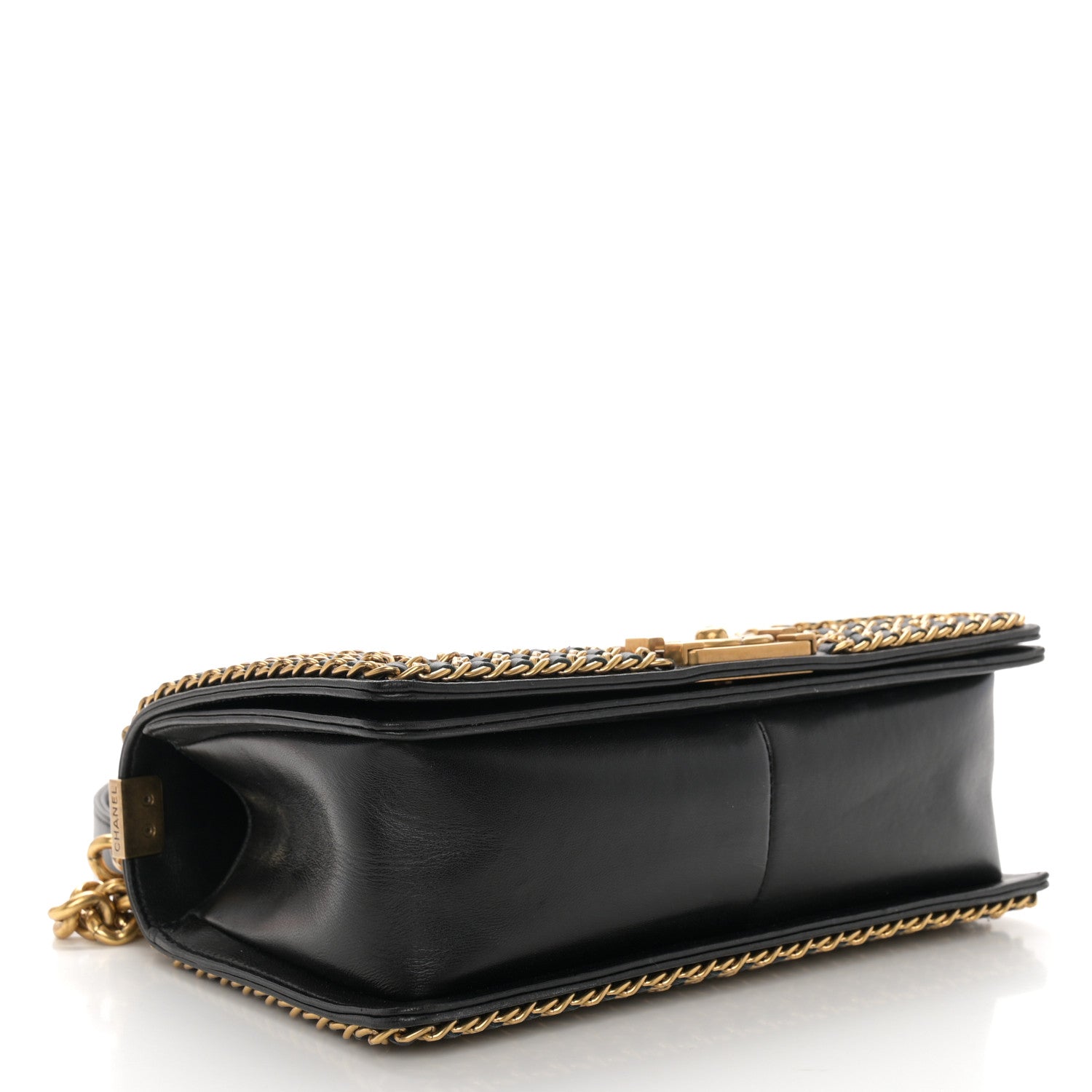 Chanel Snakeskin Medium Chain Around Boy Flap Copper 4 of 11