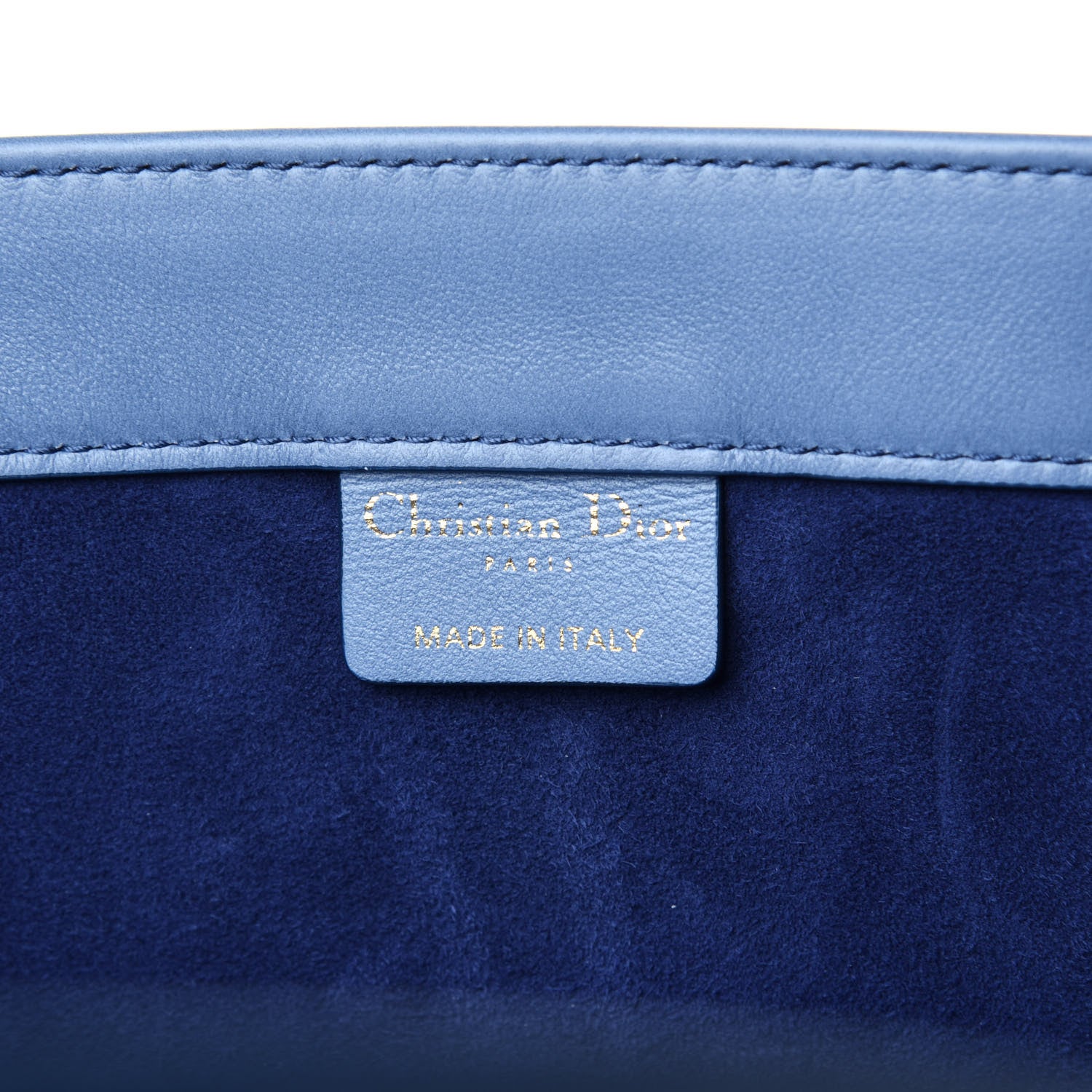 Christian Dior Gradient Smooth Calfskin Embossed Medium Book Tote Indigo Blue 11 of 23