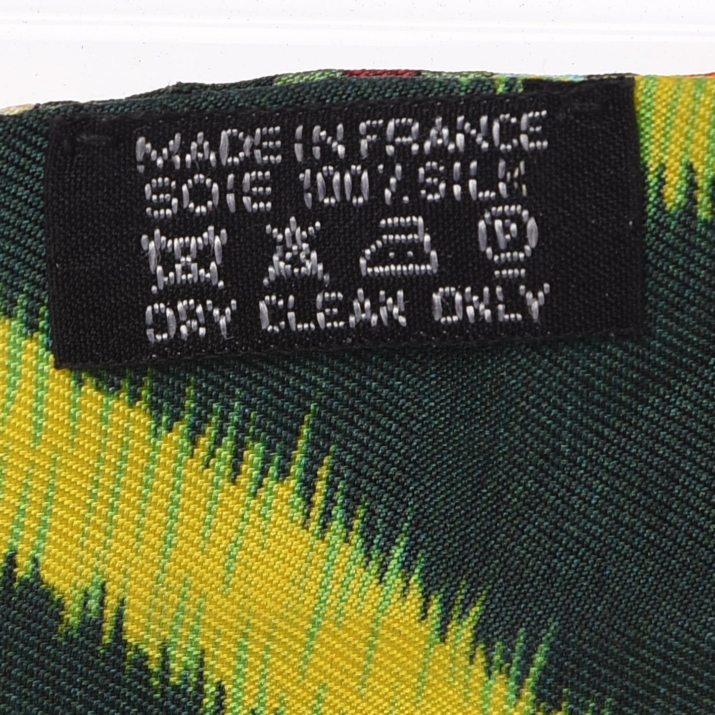 Silk Pelages et Camouflage Twilly Rouge Vert Jaune