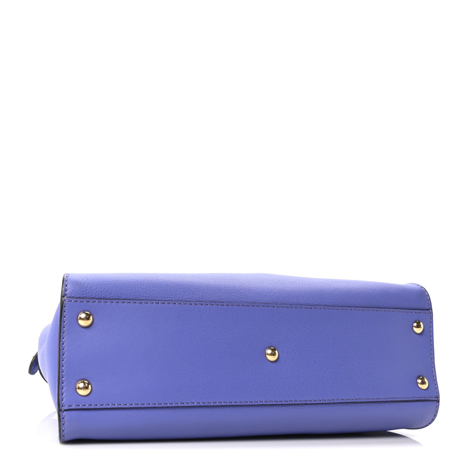 Fendi Vitello Seta Medium Peekaboo Iconic Satchel Viola Cassis