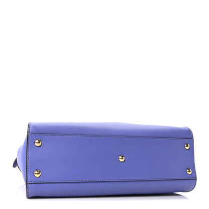 Fendi Vitello Seta Medium Peekaboo Iconic Satchel Viola Cassis 4 of 10