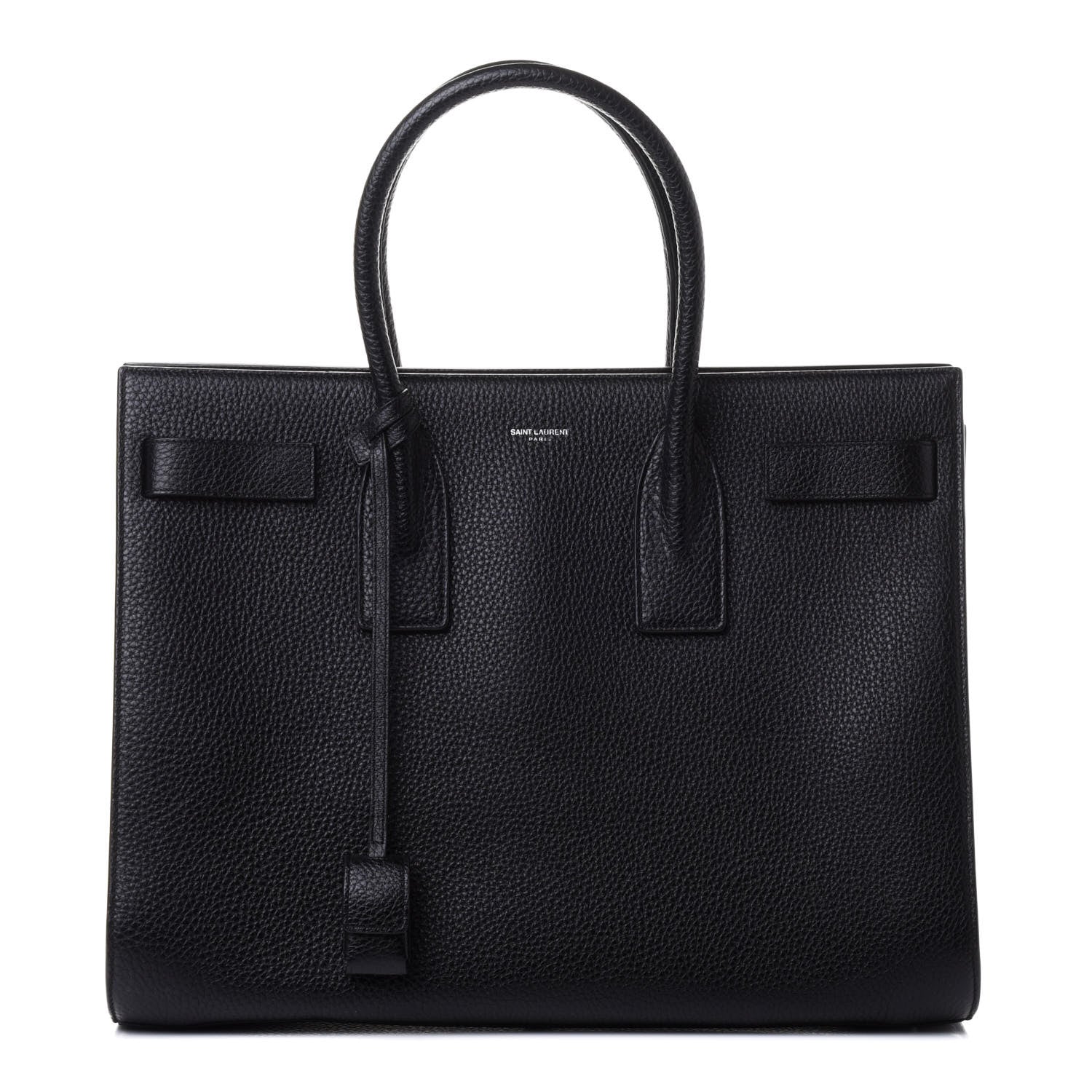 Saint Laurent Grained Calfskin Large Sac De Jour Carryall Black 1 of 4