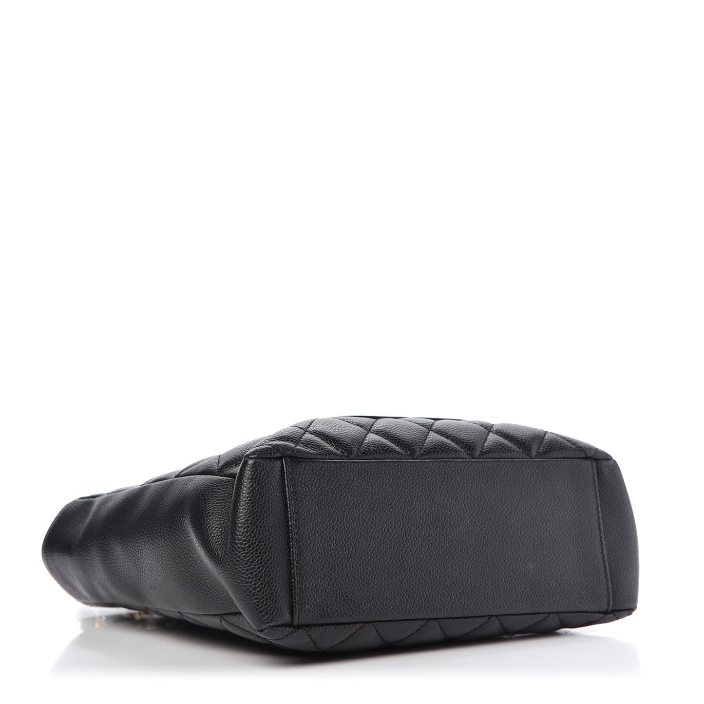 Caviar Quilted Petit Shopping Tote PST Black