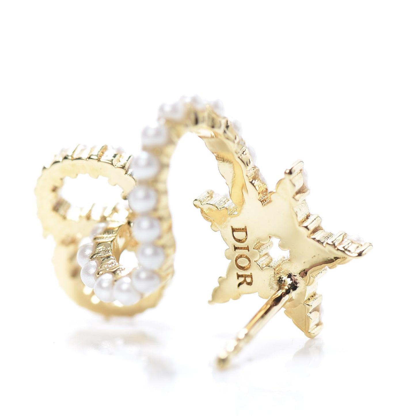 Crystal Clair D Lune Wrap Around Earrings Gold