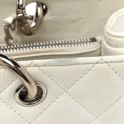 Chanel Caviar Quilted Grand Shopping Tote GST White 21 of 24