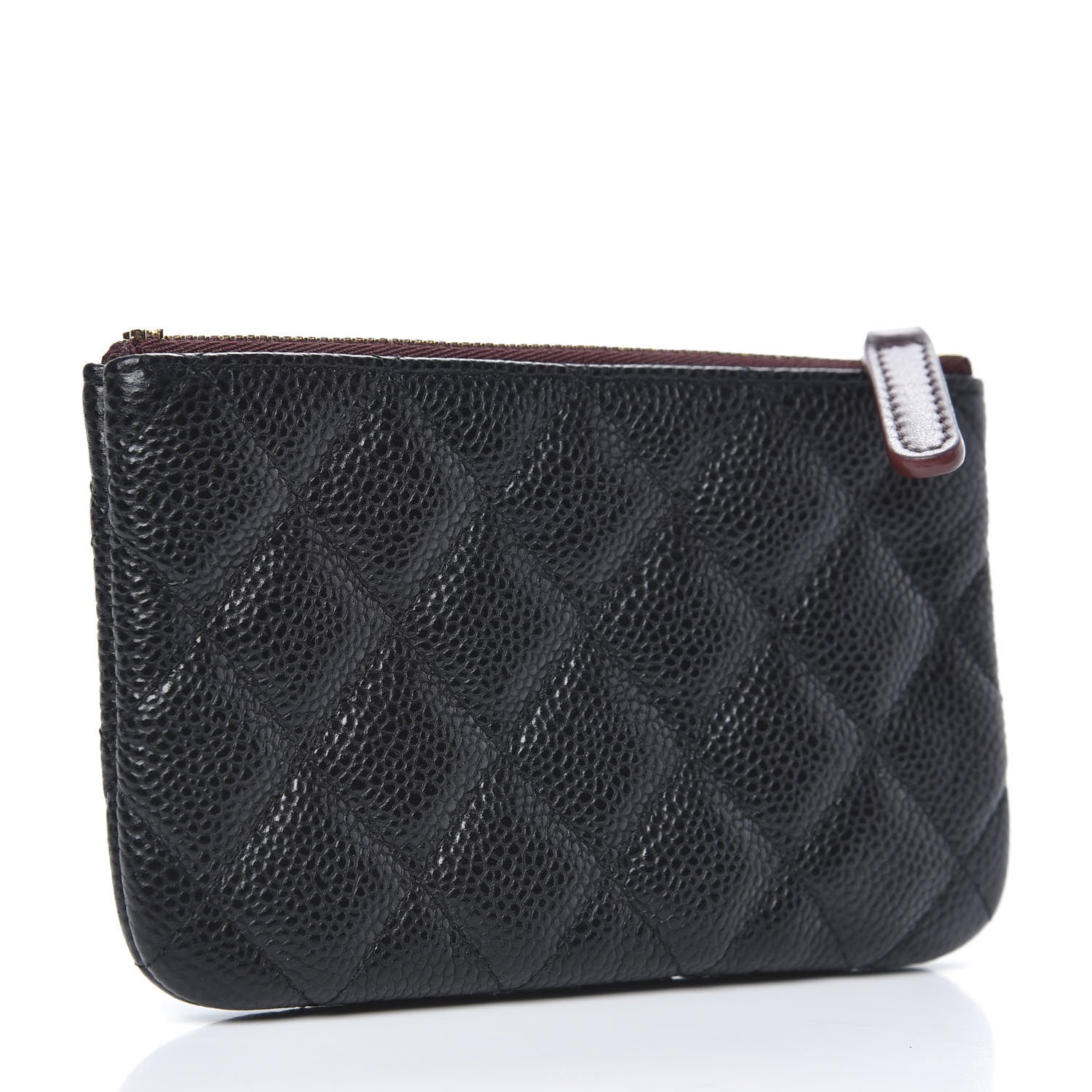 Chanel Caviar Quilted Small Cosmetic Case Black 3 of 8