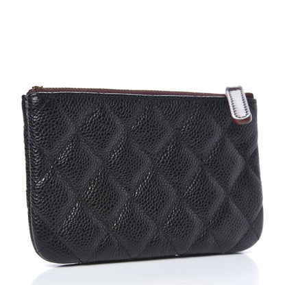 Chanel Caviar Quilted Small Cosmetic Case Black 3 of 8
